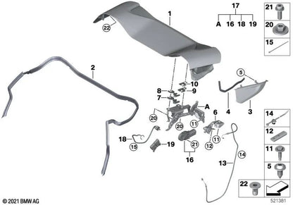 Grampo de dentes externo para BMW Série 1 E81 E82 E87 E88 F20 F21 F52 Série 2 G42 G87 U06 Série 3 E46 E90 E91 E92 E93 F30 F31 F34 F35 G20 G21 G28 G80 G81 Série 4 F32 G22 G23 G26 G82 G83 Série 5 E60 E61 F07 F10 F11 F18