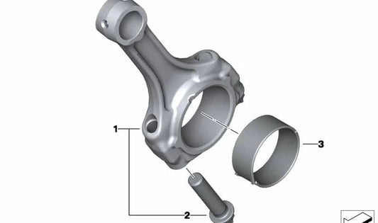 Haste de conexão (Pleuel) OEM 11248536321 para BMW Motorrad HP4, S1000RR (K46), S1000R (K47), S1000XR (K49), S1000RR (K67). BMW Motorrad original.