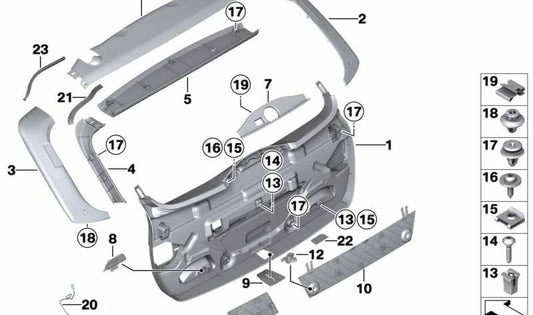 Motor do limpador de pára -brisa para BMW F31 (OEM 51497292739). BMW original