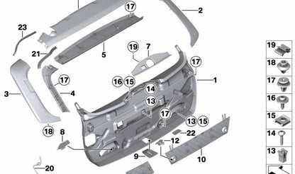 Cinta adhesiva OEM 51497302869 para BMW F31. Original BMW.