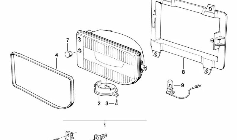 Tapa de protección OEM 63171386041 para BMW E30. Original BMW.