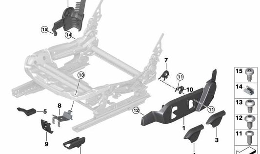 Right Lever OEM 52107362118 für BMW I3 I01, I01N, I8 I12, I12N. Original BMW.