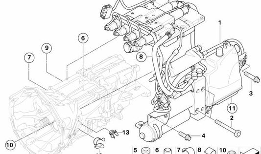 Centering sleeve for BMW E60, E61N, E63, E64 (OEM 23017838947). Original BMW
