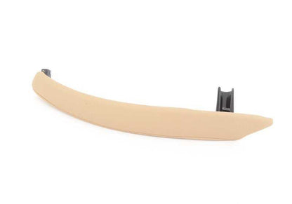 Embellecedor tirador puerta izquierda OEM 51416970167 para BMW X5 E70, E70N y BMW X6 E71, E72. Color beige. Original BMW.