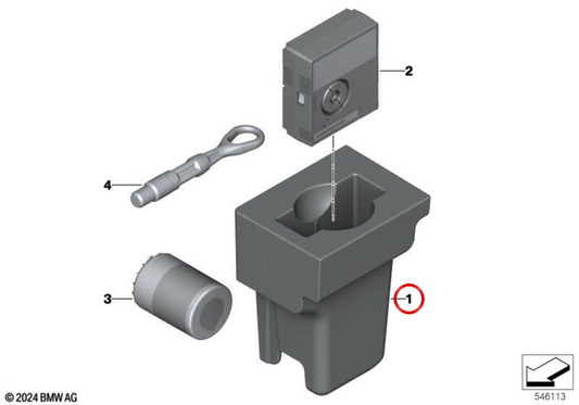 Set di mobilità set OEM STAMPOGLIO 71106897736 per BMW I3 (I20). BMW originale.