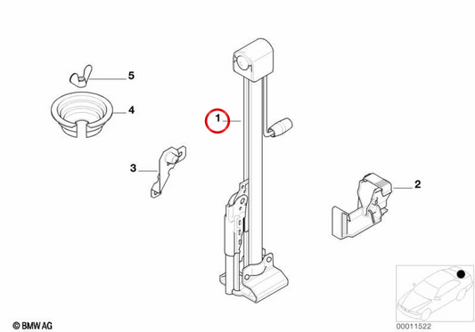 OEM hydraulic cat 71121093281 for BMW E38. Original BMW.