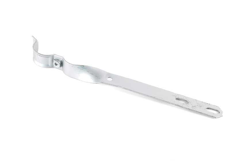 Soporte de escape OEM 18311728235 para BMW E36, E39, Z3. Compatible con modelos 320i con motor M50 y M52. Ideal para fijación del sistema de escape. Pieza original BMW.