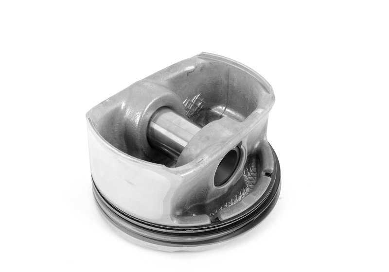 Mahle piston for BMW E82, E87, E88, E90, E91, E92, E93, E60, E61, F10, F11, F18, E63, E64, E65, E66, F01, F02, E84, F25, E70, E85, E86, E89 (OEM 11257558528). Genuine BMW