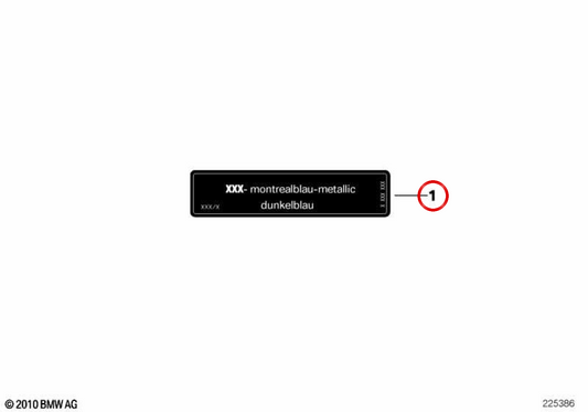 Etiqueta de advertência OEM 71212122218 para BMW E36. BMW genuíno.
