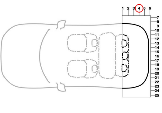 Placa indicativa de carga versión EU OEM 71228869916 para MINI Countryman E y Countryman SE ALL4 U25. Original MINI