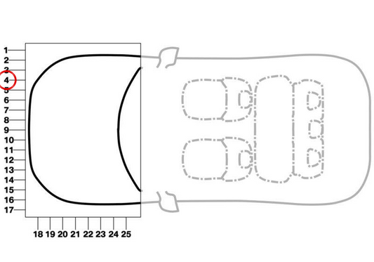 OEM -Kühlungskleber Etikett 71235a32ed7 für BMW F70, U06, U11, U10. Original BMW.