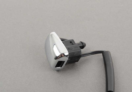 Boquilla del limpiaparabrisas cromada OEM 61667054447 para BMW E60, E61, E63, E64. Original BMW.