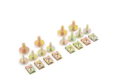 Juego de piezas de fijación OEM 51129059116 para BMW E30 M3 (todos los modelos: M31001, M31005, M31007, M3BB01, M3BB05, ST01, ST02). Original BMW.