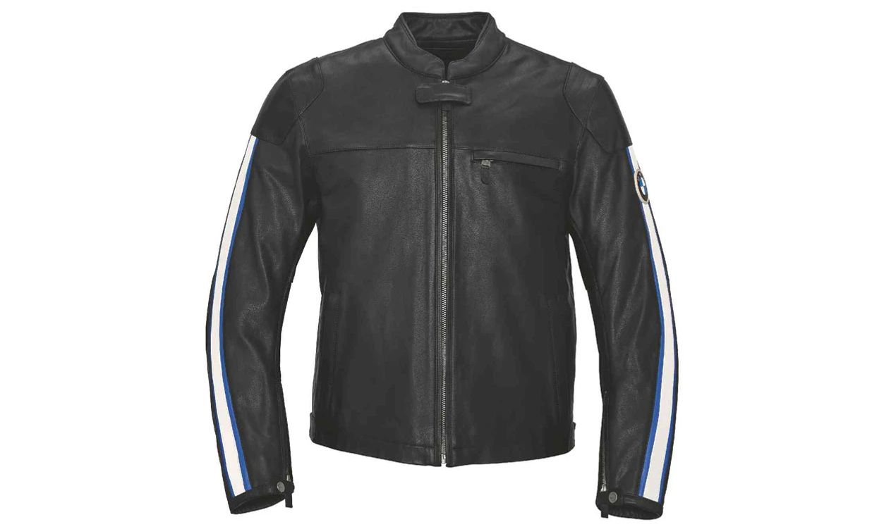 Chaqueta de cuero negra talla XXL OEM 76128504900 para BMW Motorrad. Original BMW Motorrad.