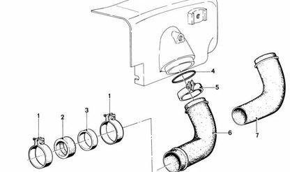 Manguito de Goma para BMW, Compatible con Varios Modelos (OEM 13721259820). Original BMW