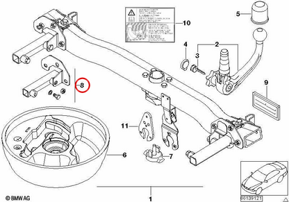 Set di pezzi meccanici per BMW E46 (OEM 71601094974). BMW originale