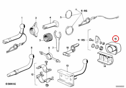 OEM -Abdeckung 71601129334 für BMW E28, E24. Original BMW.