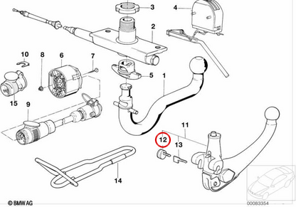 Weißer Schlüssel (jungfräulich) OEM 71601137622 für BMW E36, E34, E39, E32, E38, E65, E66, E83. Original BMW.