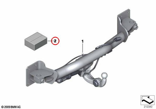 Kit di installazione dei componenti elettrici OEM 71602296612 per BMW F10, F11. BMW originale.