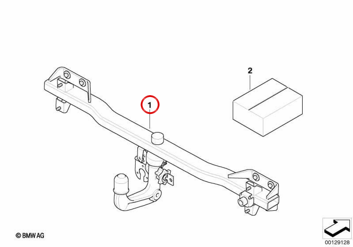EMPLO -71603452089 Schlepptwork für BMW E83. Original BMW.
