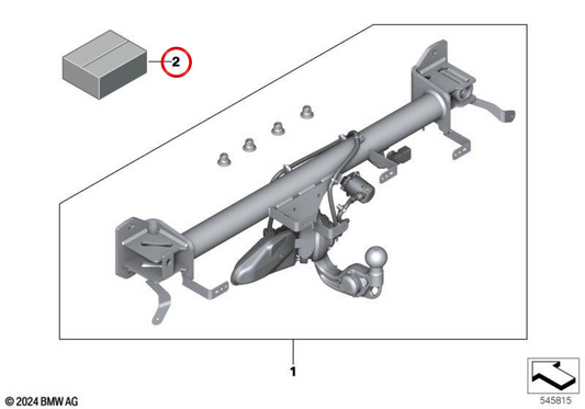 Kit de rétrofit pour composants électriques supplémentaires OEM 71605B60240 pour BMW Série 5 Touring G61 et M5 Touring G99. BMW d'origine