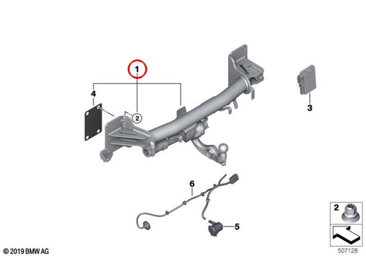 EMPLOYHED HICKY KIT 71606889276 FOR BMW G05, G06. Original BMW.