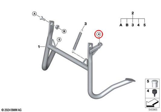 Tappo OEM 71607688895 per BMW Motorrad R1200GS, R1250GS, F650GS, F800GS... e altro ancora. BMW Motorrad originale.