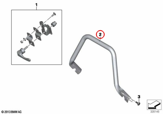 Suporte de navegação OEM 71607707369 para motocicletas BMW R 1200 GS K25 (2006-2012). Originais BMW Motorrad.
