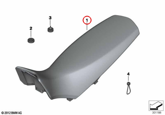 Sella Rallye grigio/nero OEM 71607719751 per moto BMW F 650 GS, F 700 GS, F 800 GS. Originale BMW Motorrad.