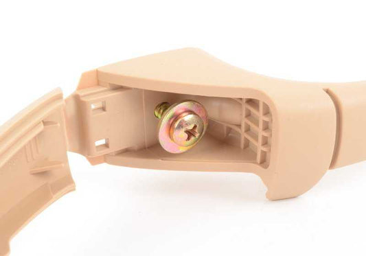 Agarradero trasero izquierdo beige OEM 51168203985 para BMW Serie 3 E36. Original BMW.