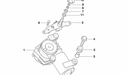Rear Wiper Motor Bushing for BMW 5 Series E39 (OEM 61628218779). Original BMW