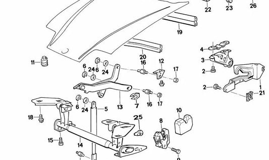 OEM Board 51712292398 für BMW Z1. Original BMW.