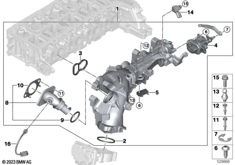 Profilboard für BMW Serie 1 F70, Serie 2 U06, Serie 3 G20, G21, Serie 4 G22, G23, G26, 5 G30N -Serie, G31N, G60, G61, Serie 6 G32N, Serie 7 G11N, G12N, Serie 8 G14 G15, G16, X1 U11, X2 U10, X3 G01, X4 G02, X5 G05, X6 G06, X7 G07, Mini U25 (OEM 116184