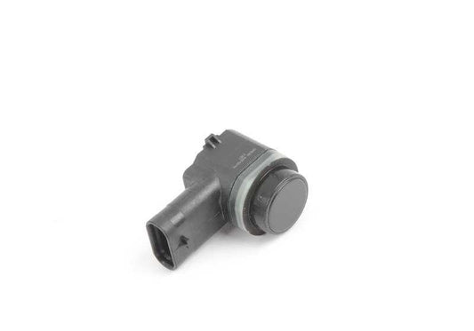 Sensor de aparcamiento (PDC) OEM 66209270500 para BMW X3 E83 (modelos 1.8d, 2.0d, 2.0i, 2.0sd). Conector recto ultrasónico negro. Original BMW.
