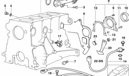 Sensor de cigüeñal (impulsor) OEM 12141247622 para BMW E36, Z3. Original BMW.