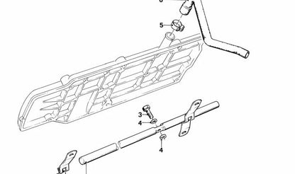 Tubo di ventilazione del motore OEM 11151284762 per BMW E30 ed E28 {316i, 318i} con motore M10. Compatibile con versioni manuali e automatiche. BMW originale.
