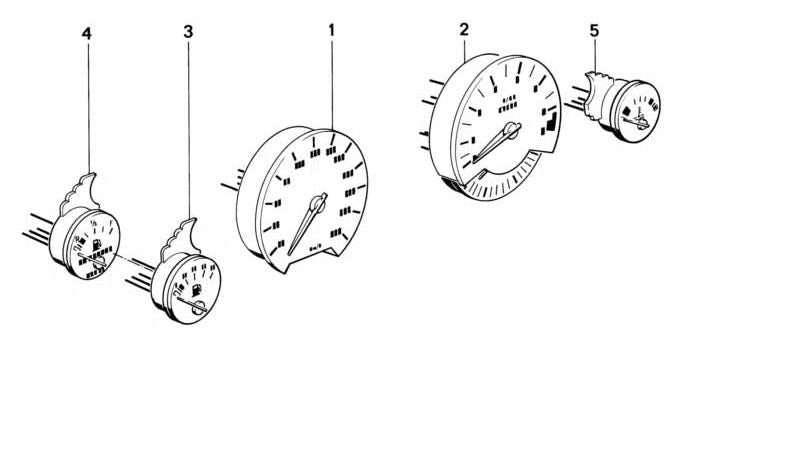 Cuadro de instrumentos / Velocímetro OEM 62121388771 para BMW E34, E32. Original BMW.