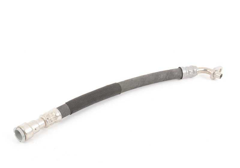 Tubería de retorno del refrigerador de aceite de la caja de cambios OEM 17222283583 para BMW E90, E90N, E92, E92N, E93, E93N. Original BMW.