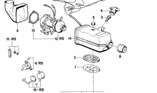 Vela de incandescência (aquecedor) OEM 64121365673 para BMW E28, E24, E23. BMW originais.
