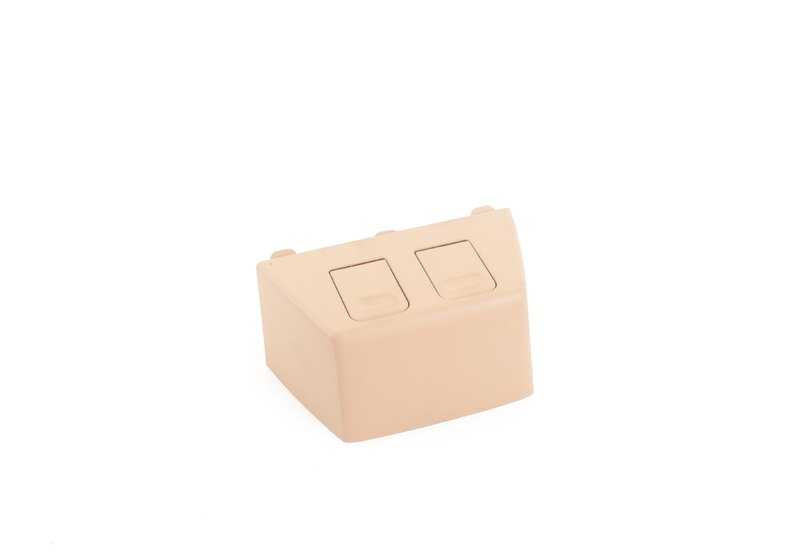 Módulo embellecedor beige OEM 51168269446 para BMW E46. Original BMW.