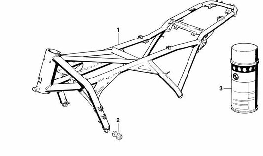 Suporte de borracha OEM 46512312775 para motocicletas BMW K100 RS, K1100 RS, K100 LT... e muito mais. Originais BMW Motorrad.