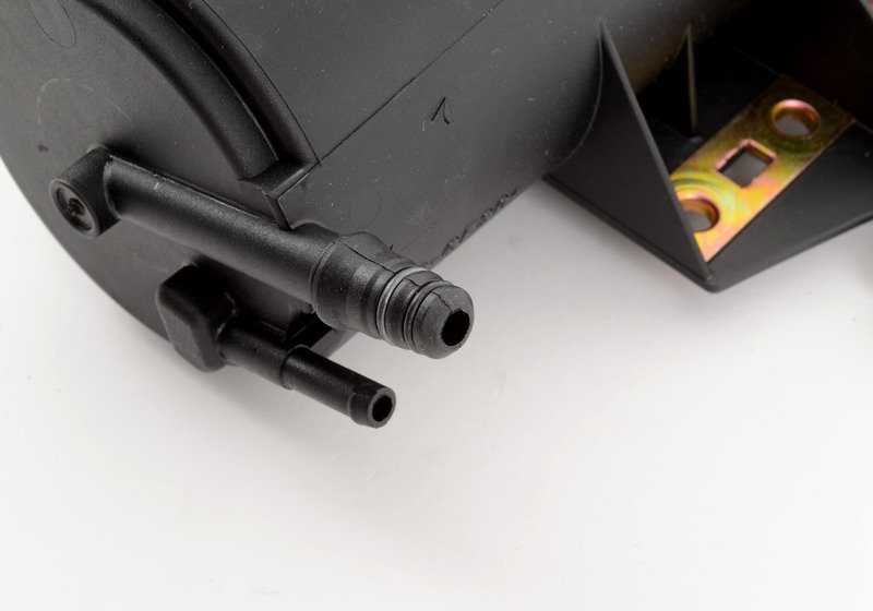 Filtro de carbón activo OEM 16132227209 para BMW E36. Elimina olores del depósito de combustible. Original BMW.