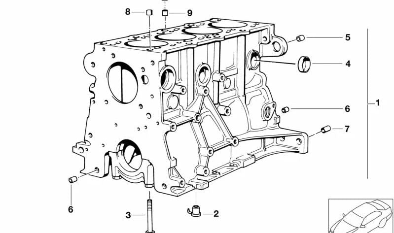 Separador de árbol de levas OEM 11111739185 para BMW E81, E82, E87, E88, E30, E36, E46, E90, E91, E92, E93, E34, E39, E60, E61, E63, E64, E38, E31, E84, E83, E53, Z3, E85, E52. Original BMW.