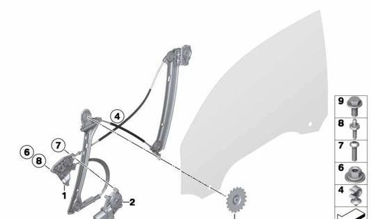 OEM cable support 07147461611 for BMW F21, F22, F23, F87. Original BMW.