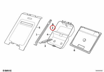 Resorte de cierre OEM 72608106896 para BMW E30, E36, E34, E24, E32. Original BMW.