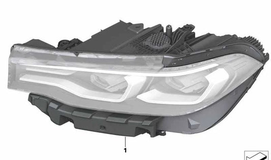 Left AHL LED headlights for BMW X7 G07, G07N (OEM 63119481819). Genuine BMW