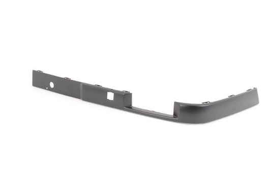Moldura lateral derecha OEM 51111945908 para BMW E30. Pieza original BMW. Ideal para sustituir la moldura de la parte frontal derecha del paragolpes en modelos Serie 3 clásicos.
