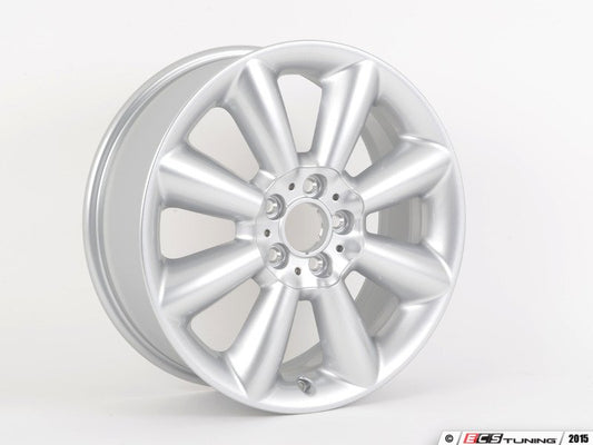 Cerchio in lega leggera MINI 7Jx18 ET54 argento (argento brillante) OEM 36116855116 per MINI F55, F56, F57... e altro ancora. MINI originale.