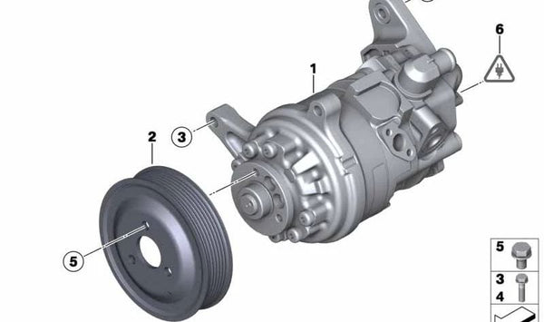 Bomba tándem OEM 32416793287 para BMW X5 (E70), X6 (E71). Original BMW.