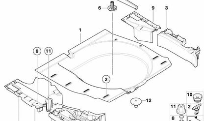 Separador de maletero OEM 51478208731 para BMW E39. Original BMW.